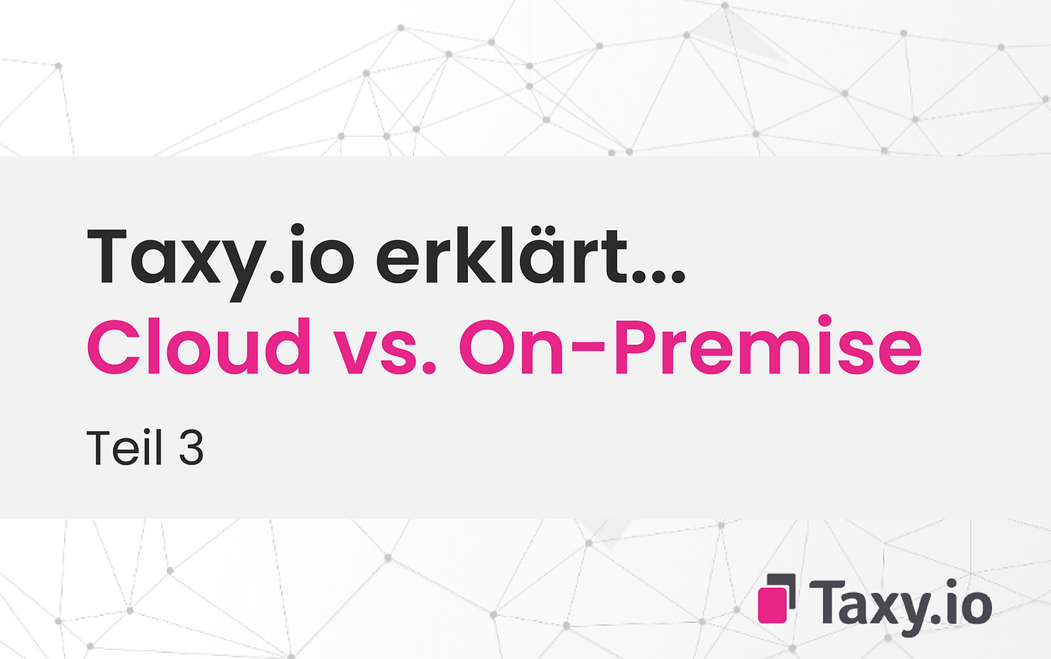 Taxy.io erklärt… Teil 3: Nachteile der Cloud und abschließendes Urteil